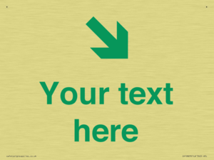 Custom Safe Condition inverse: Green Down right arrow